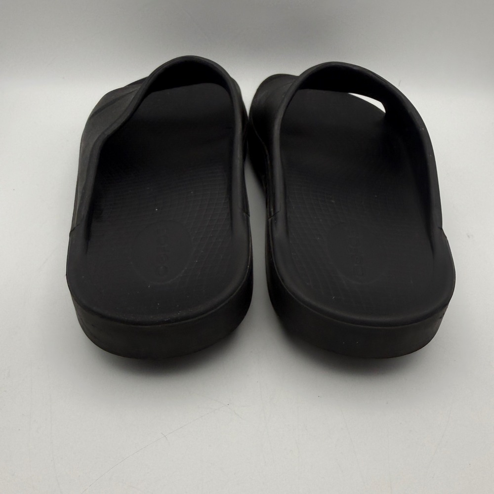 Oofos Ooahh Recovery Slides Mens 10 Womens 12 Black Athletic Sandals Comfort - Picture 4 of 8
